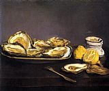 Edouard Manet Canvas Paintings - Oysters
